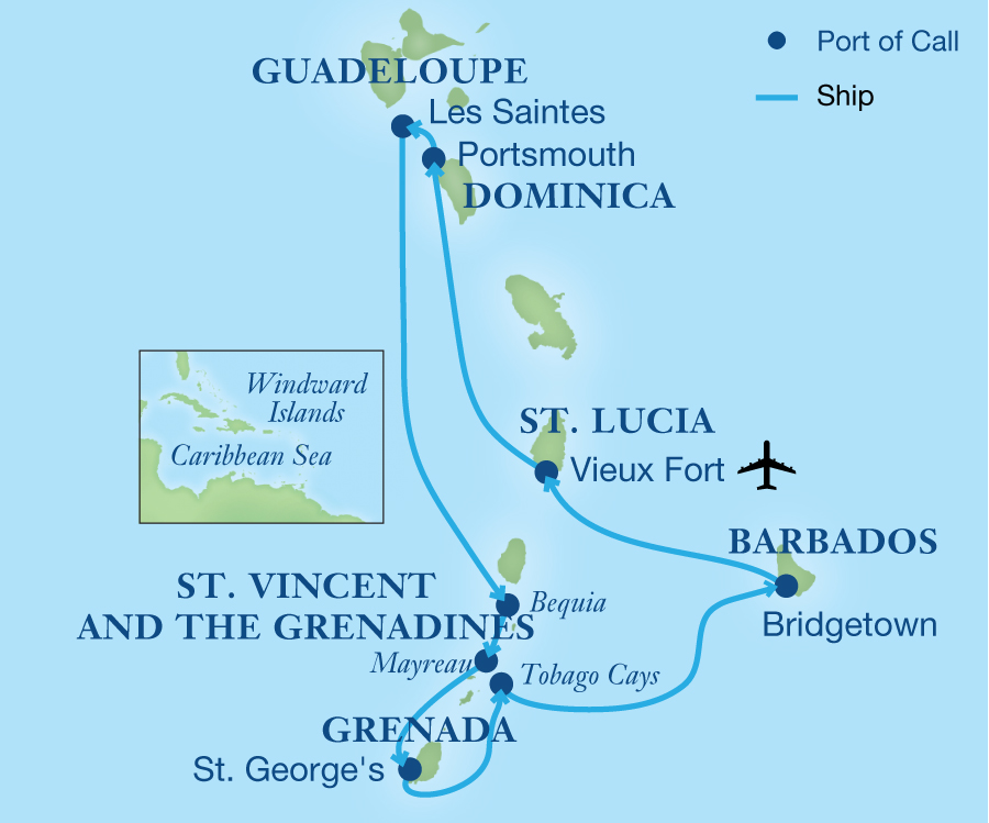 Caribbean Cruises 2024 From Barbados Map Aubrey Goldina