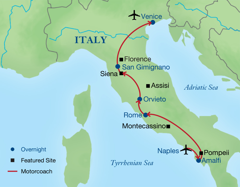 smithsonian tours of italy