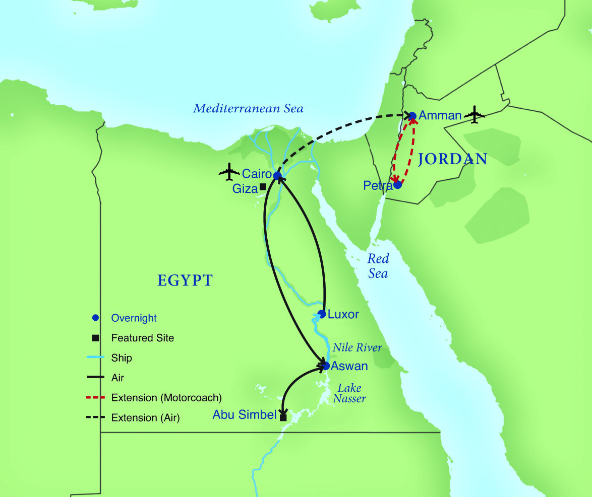 ancient egyptian nile river map