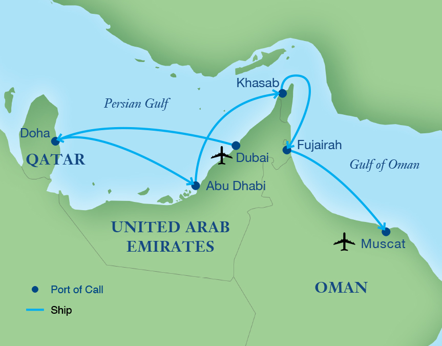 Map - Cruising the Arabian Coast