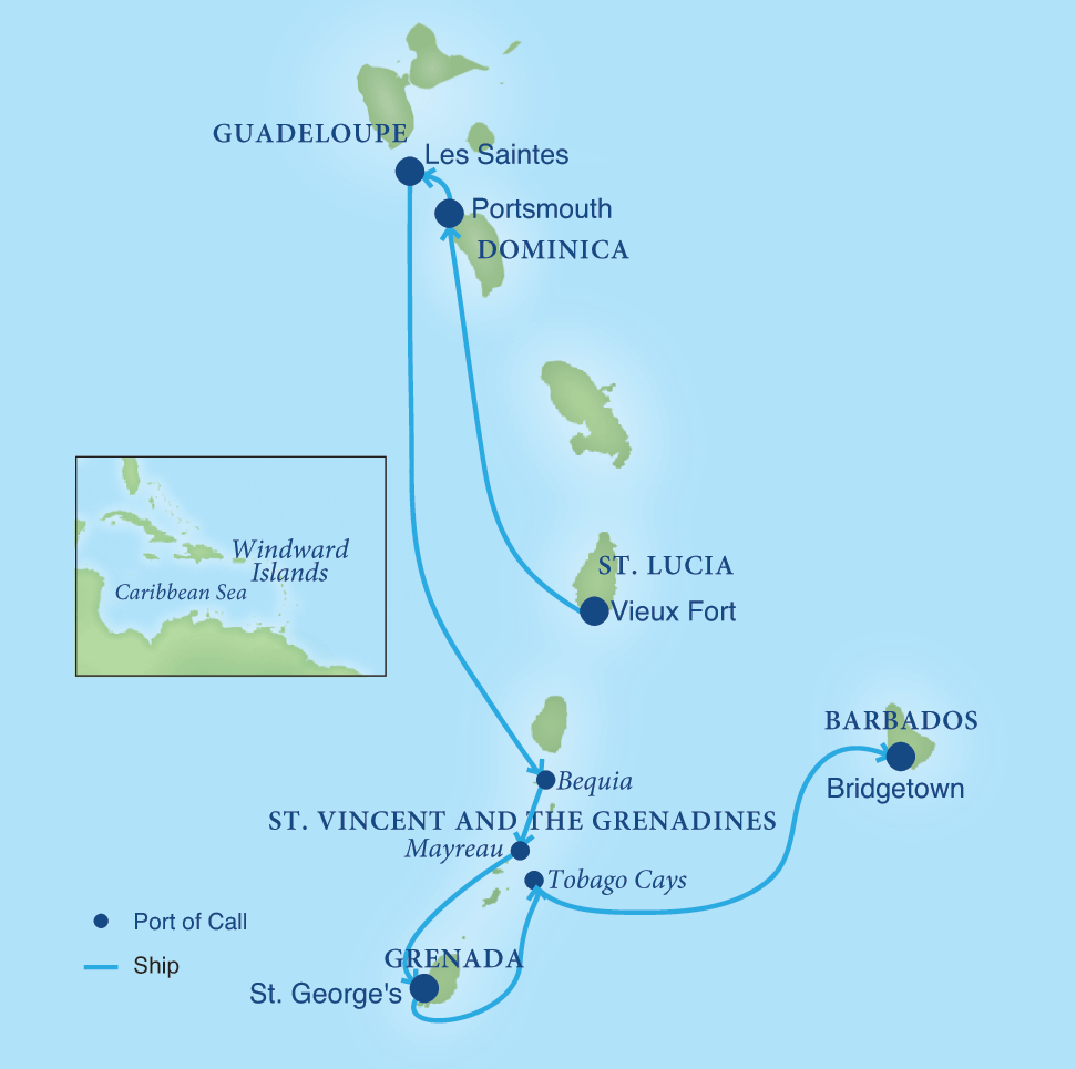 Map - Cruising the Caribbean’s Windward Islands