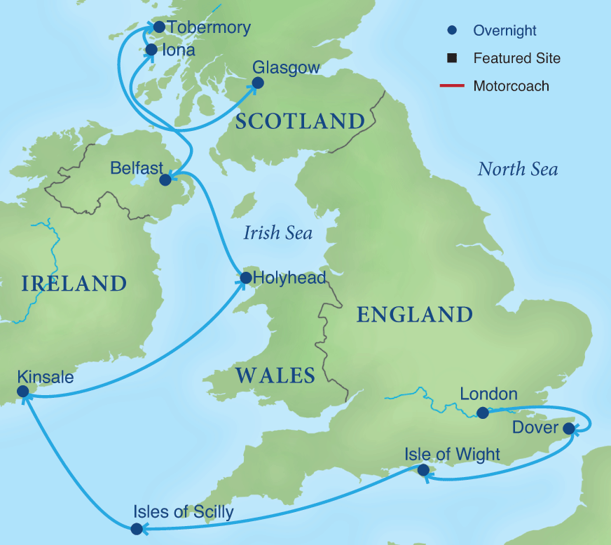 Map - Celtic Voyage: The Hebrides and the Irish Sea 
