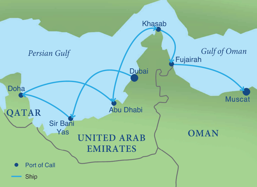 Map - Cruising the Arabian Coast